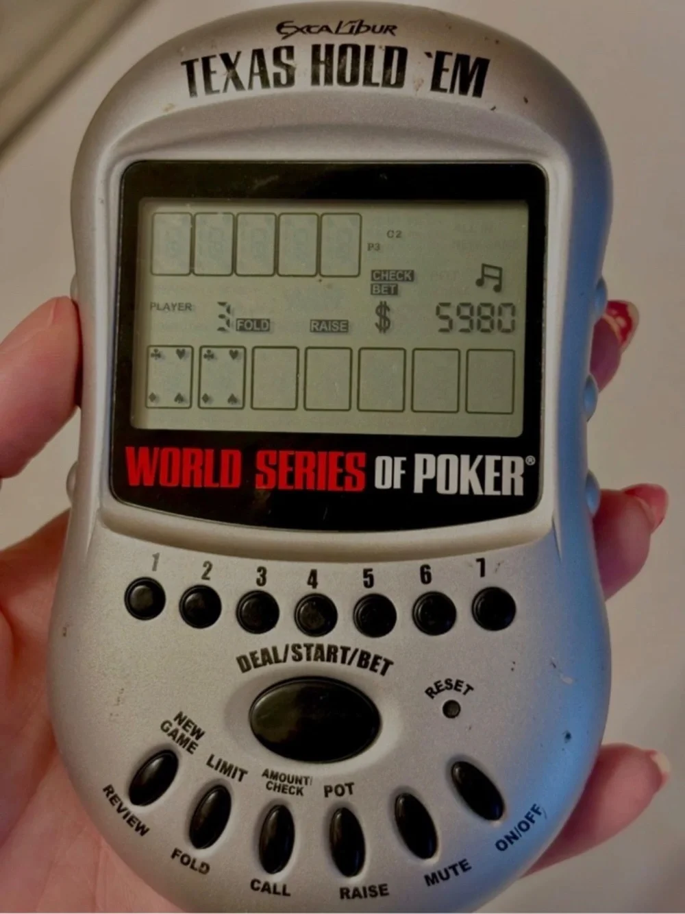 WSOP World Series Of Poker Electronic Texas Hold ‘Em Game Excalibur Works